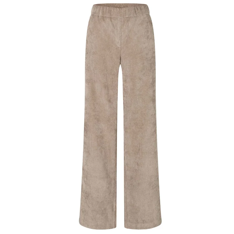 Mac Broek Chiara Oxide Brown Rib | Tall