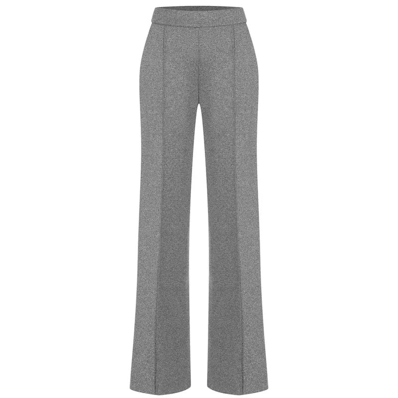 Mac Broek Chiara Smart Metal Grey | Tall