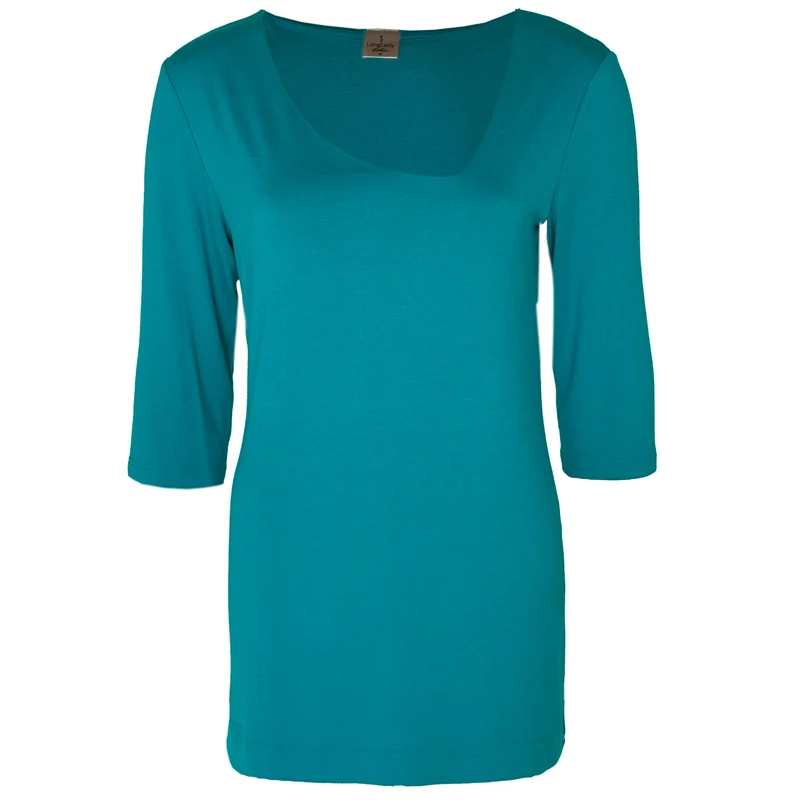 Longlady Shirt Tessy Aquablauw | Tall