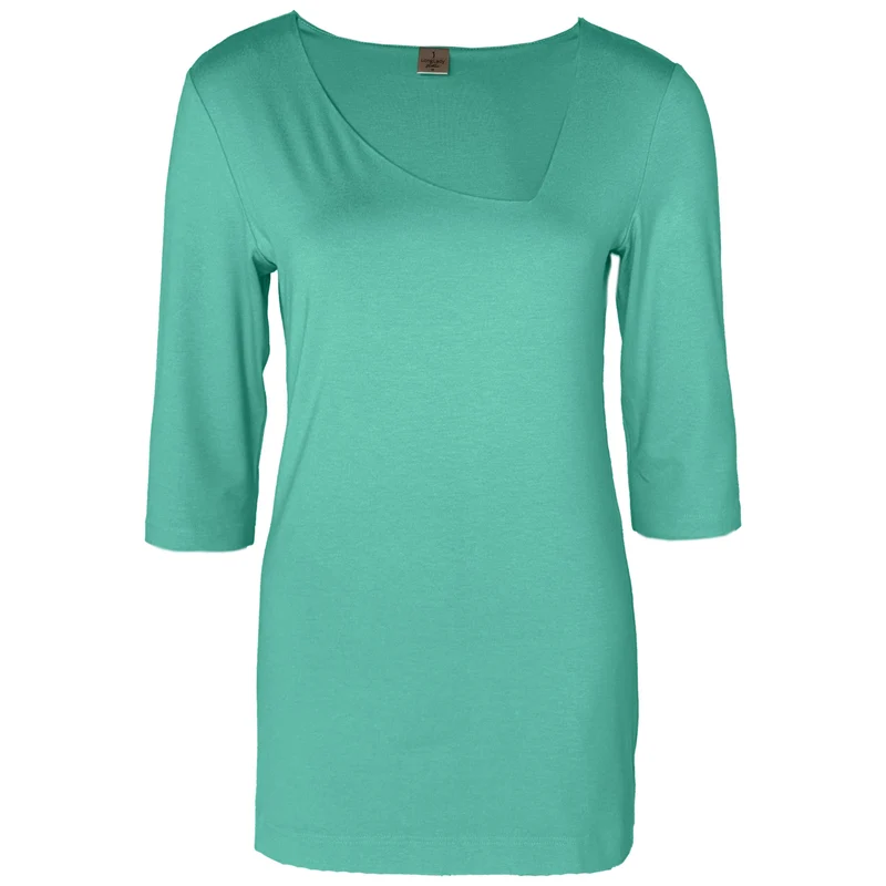 Longlady Shirt Tessy Aquagroen | Tall