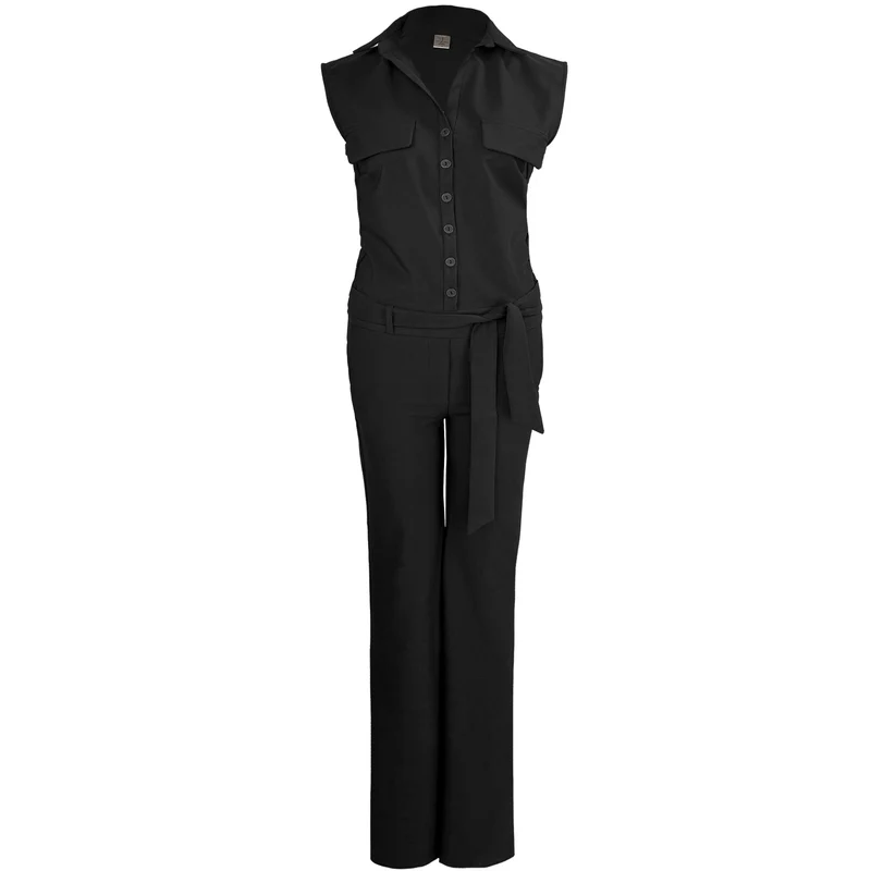 Longlady Jumpsuit Syla Zwart | Tall