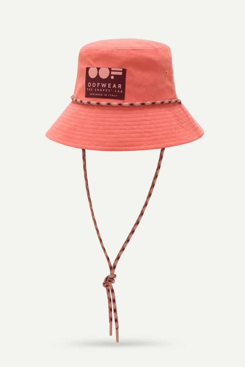 Cappello Bucket In Nylon Pesca 2008 Corallo