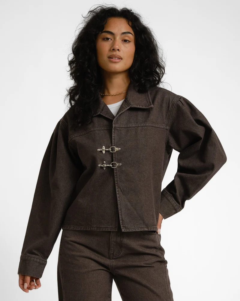 TILTIL Milly Buckle Jacket Bruin