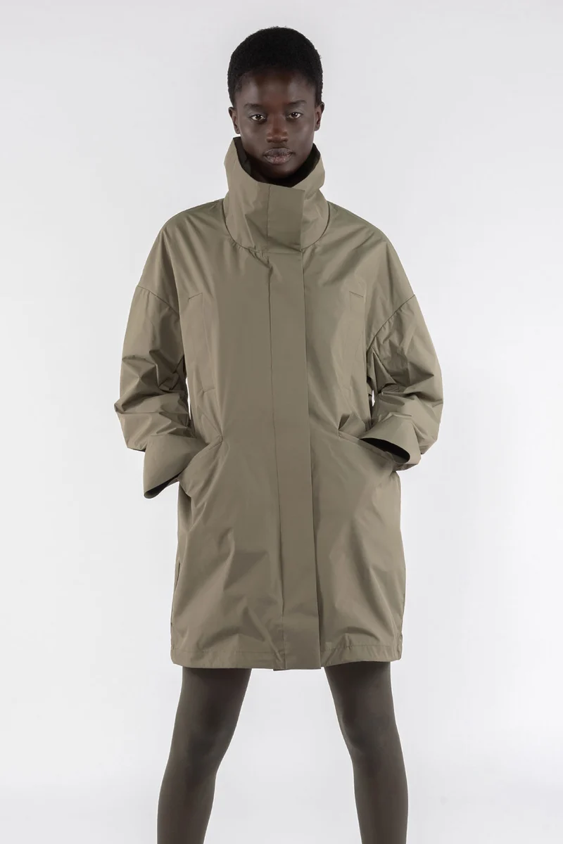 Giacca Lunga 9279 Water Repellent Verde Militare