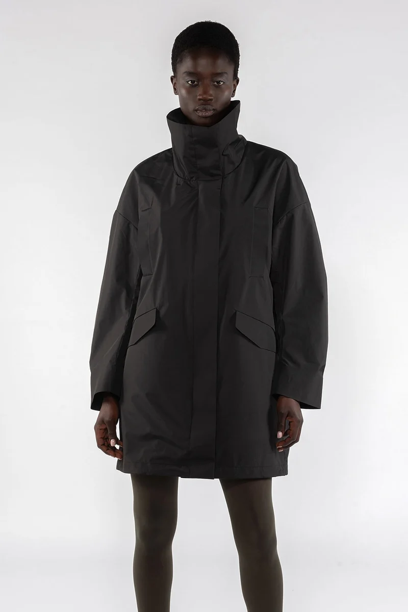 Giacca Lunga 9279 Water Repellent Nero
