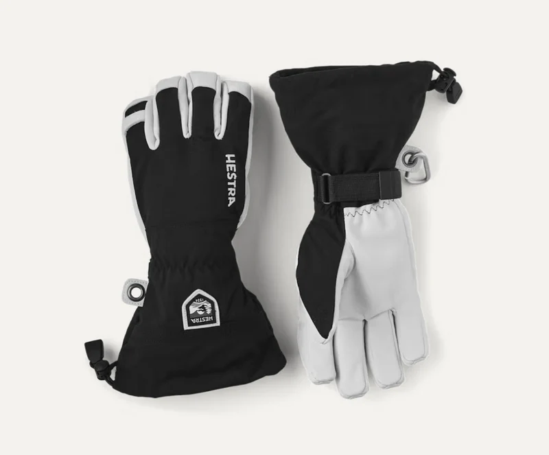 Army Leather Heli Ski 5-finger handschoen
