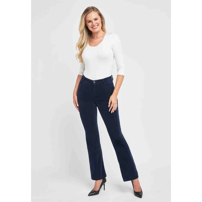 Wonderjeans WB Boot Navy Velvet | Tall
