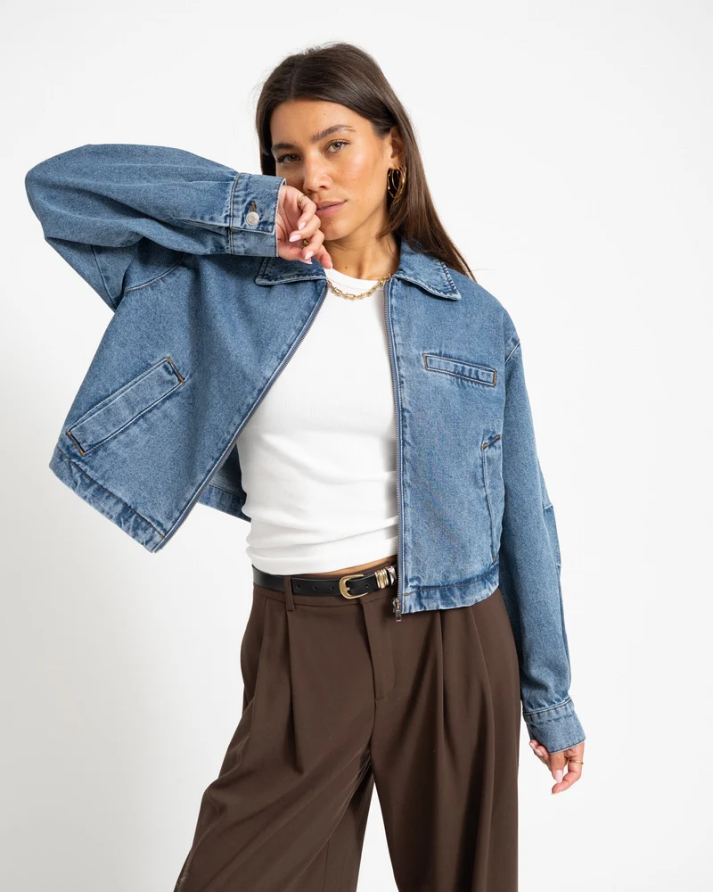 Nola Barny Jacket Medium Blue Denim