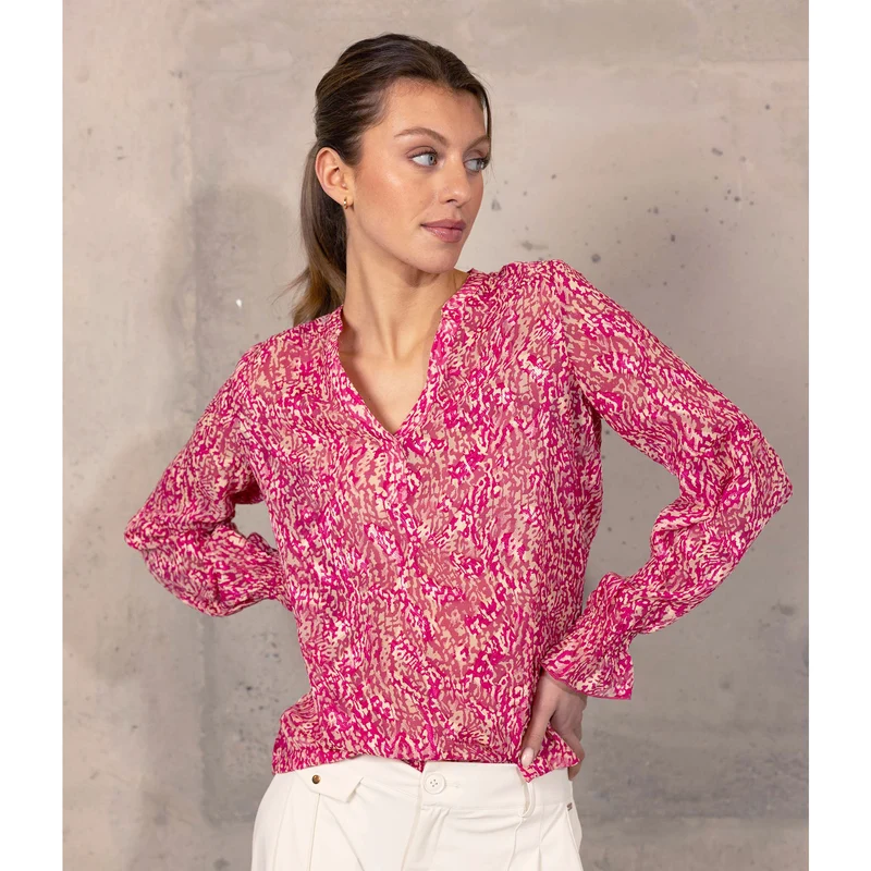Kimara Blouse Thesa Fuchsia | Tall