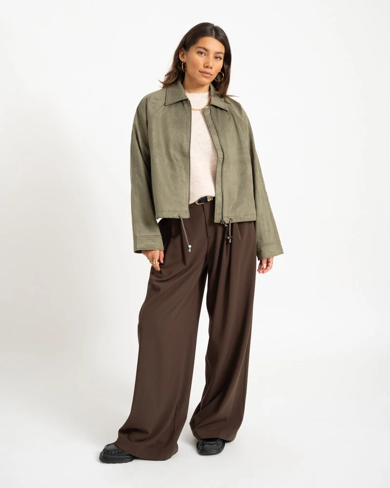 Emmy Fake Suede Bubblehem Jacket Kalamata