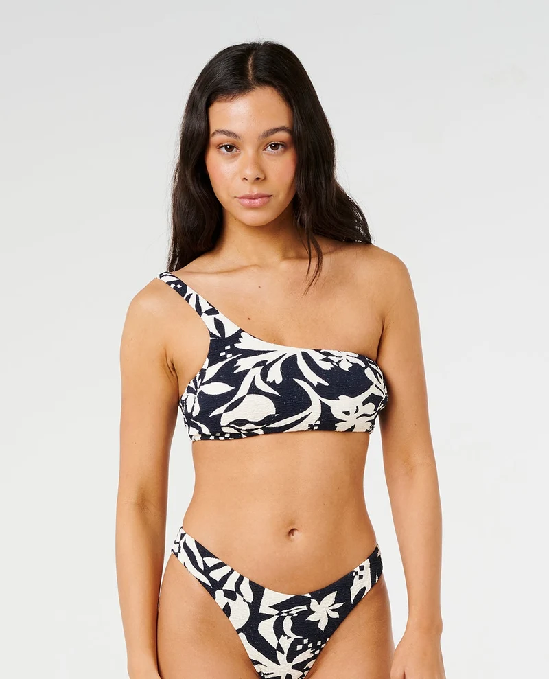 Topanga Geo Crop Bikini Top