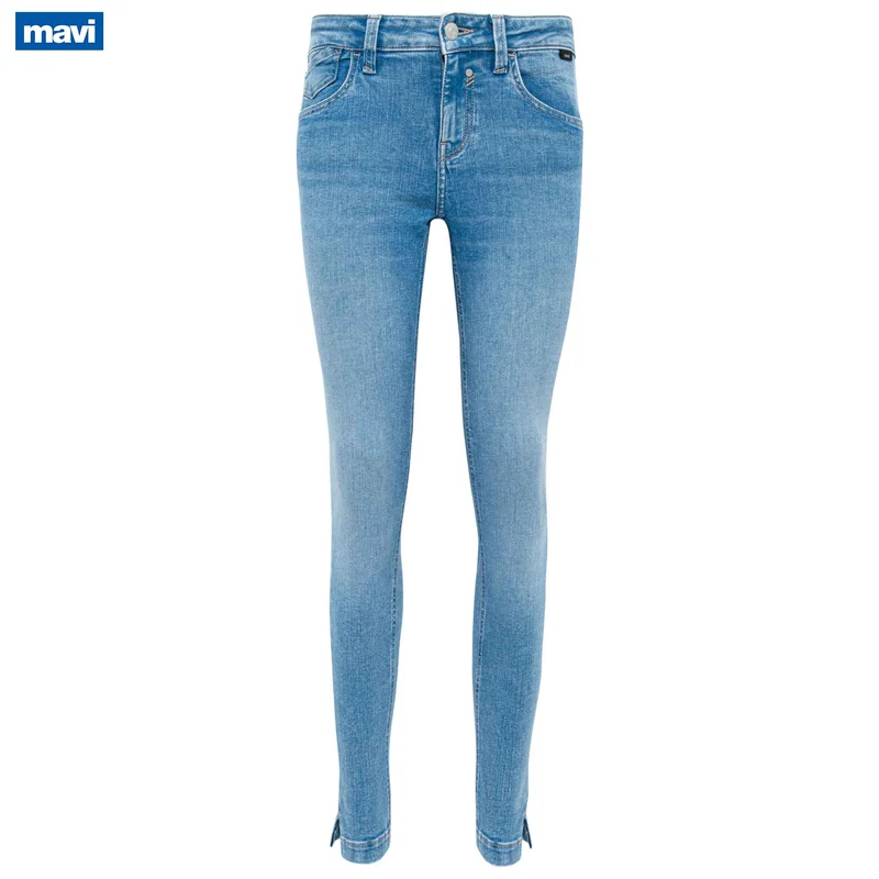 Mavi Jeans Adriana Mid Aqua Blue | Tall