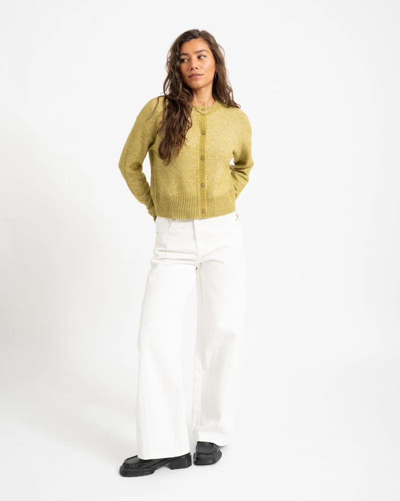Natalie Diverse Cardigan Knit Groen Moss