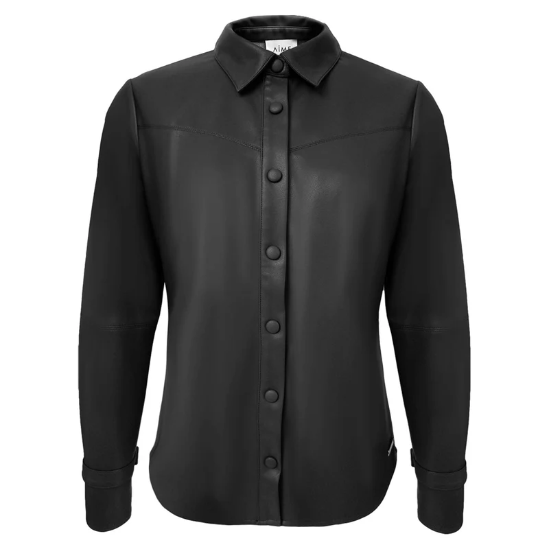 Aime Blouse Hannah Vegan Leather | Tall
