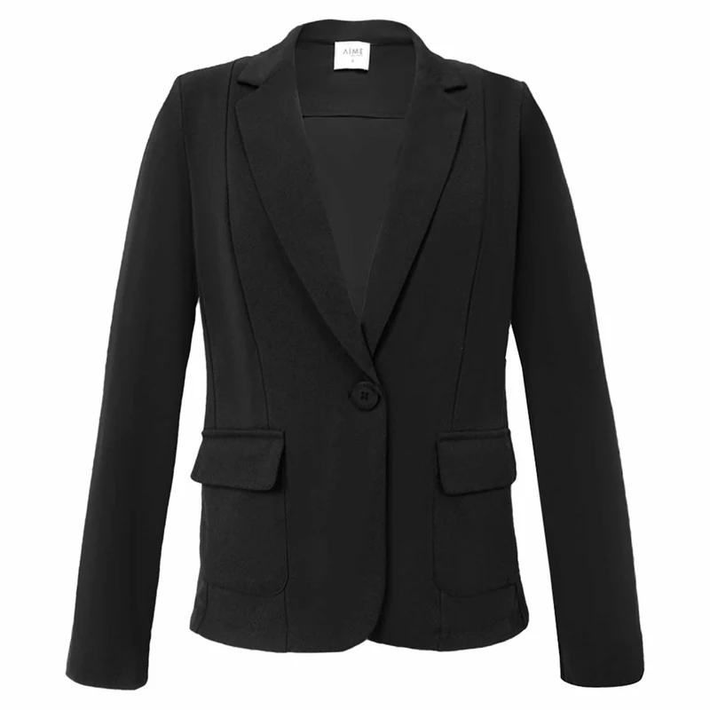 Aime Blazer Ivy Zwart | Tall