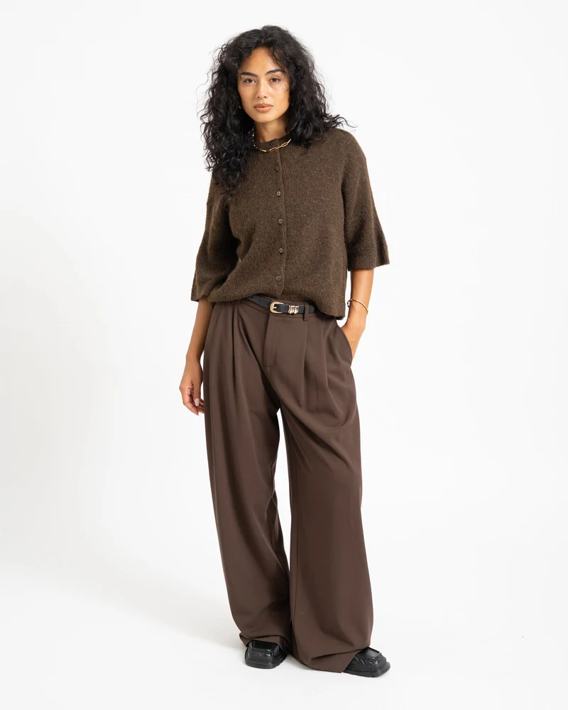 Evi Cardigan Knit Bruin