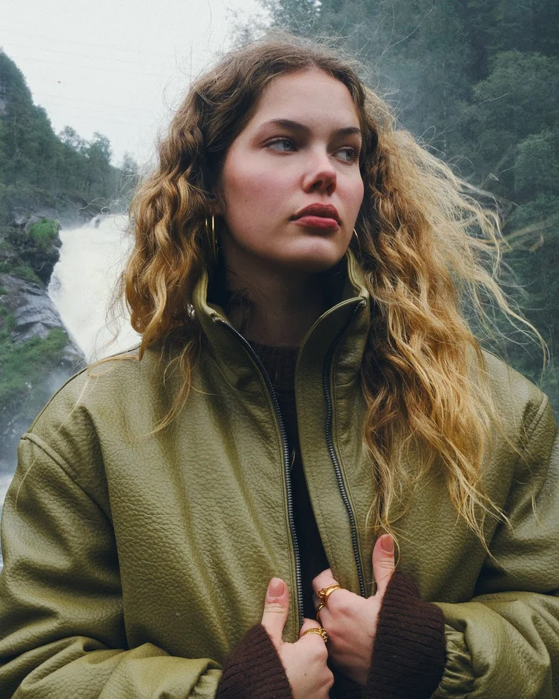 TILTIL Saar PU Bomber Groen