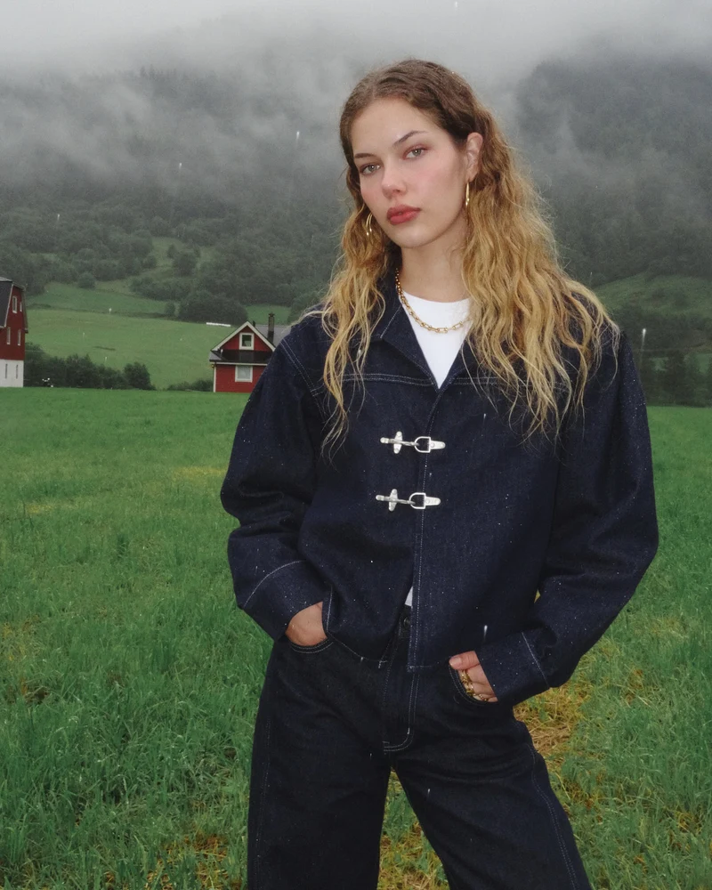 TILTIL Milly Buckle Jacket Blue