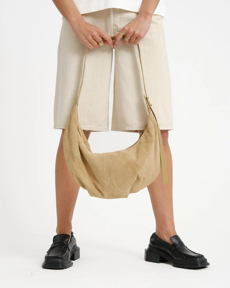 TILTIL Bag Isabel Real Suede Sand