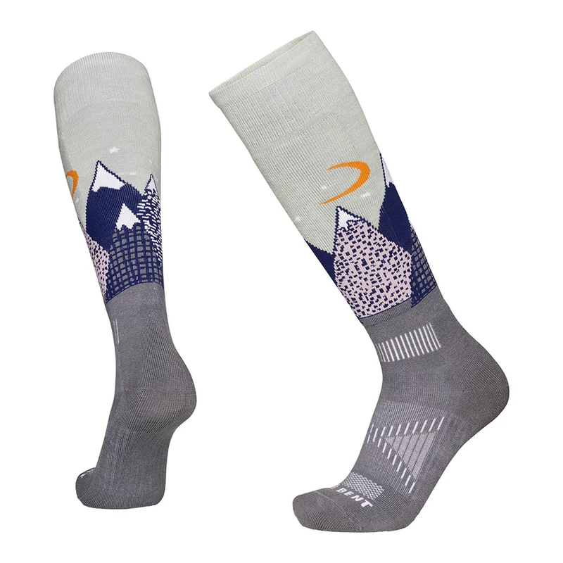 Snowy Mountains Light Cushion Kids Snow Socks