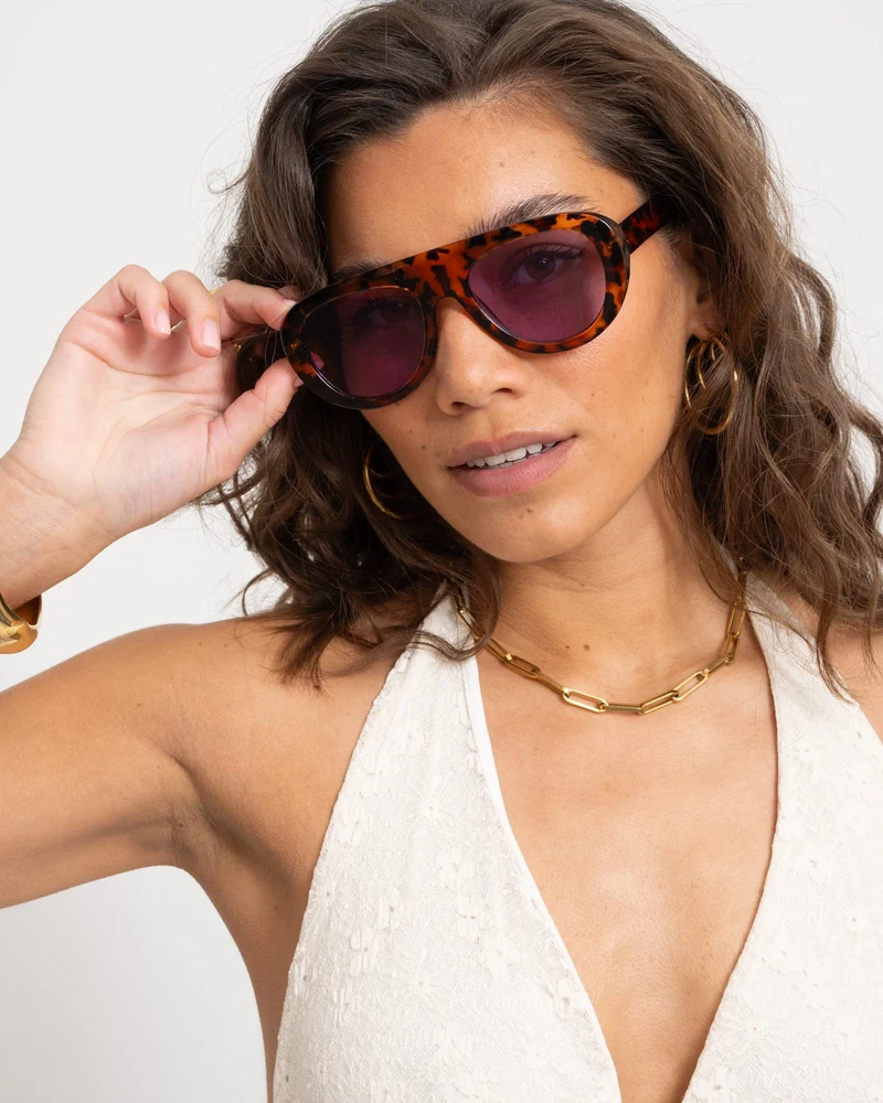 TILTIL Zonnebril Havana Tortoise Bruin