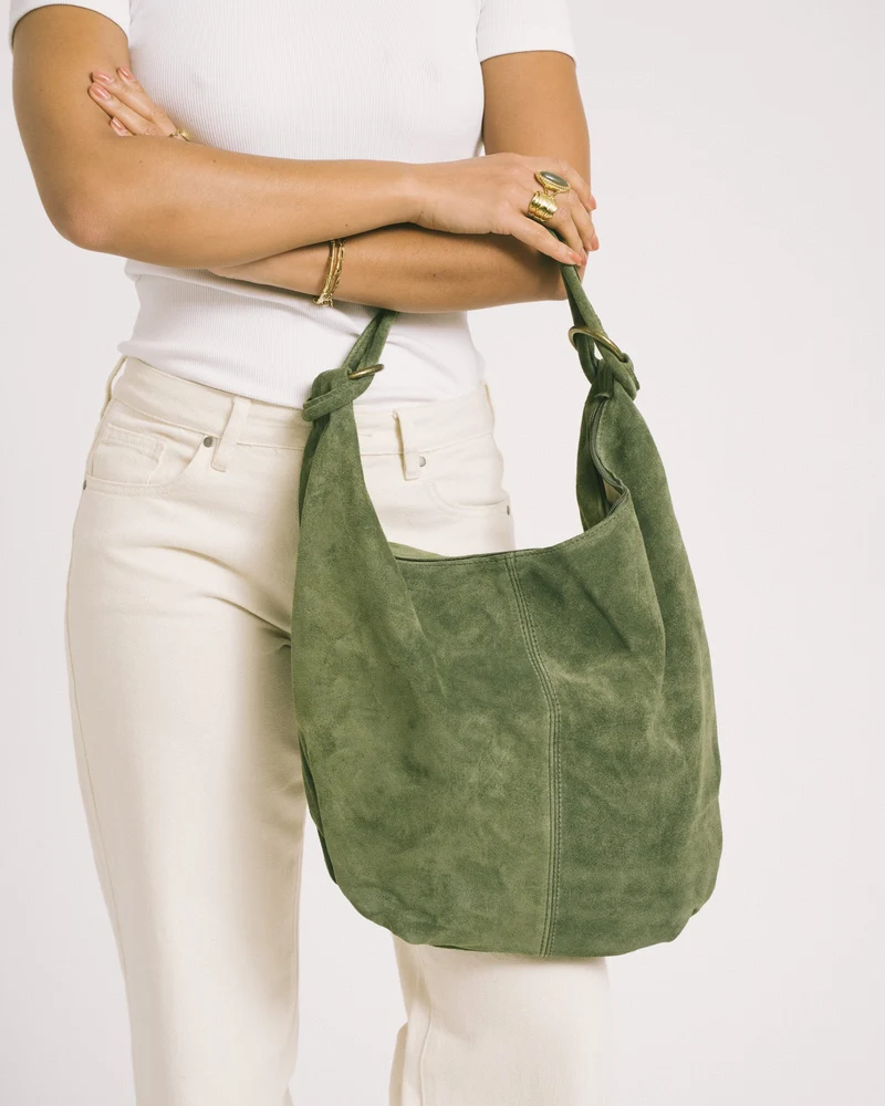 TILTIL Bag Suez Suede Groen