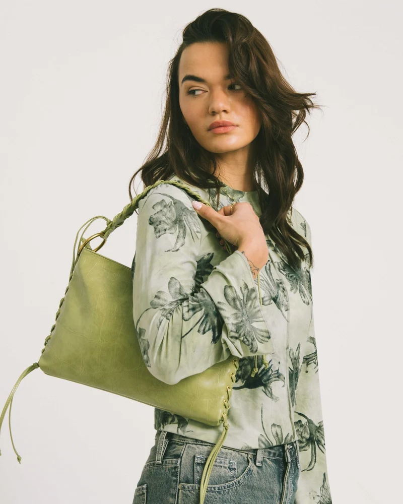 TILTIL Skye Laced Croco Bag Groen