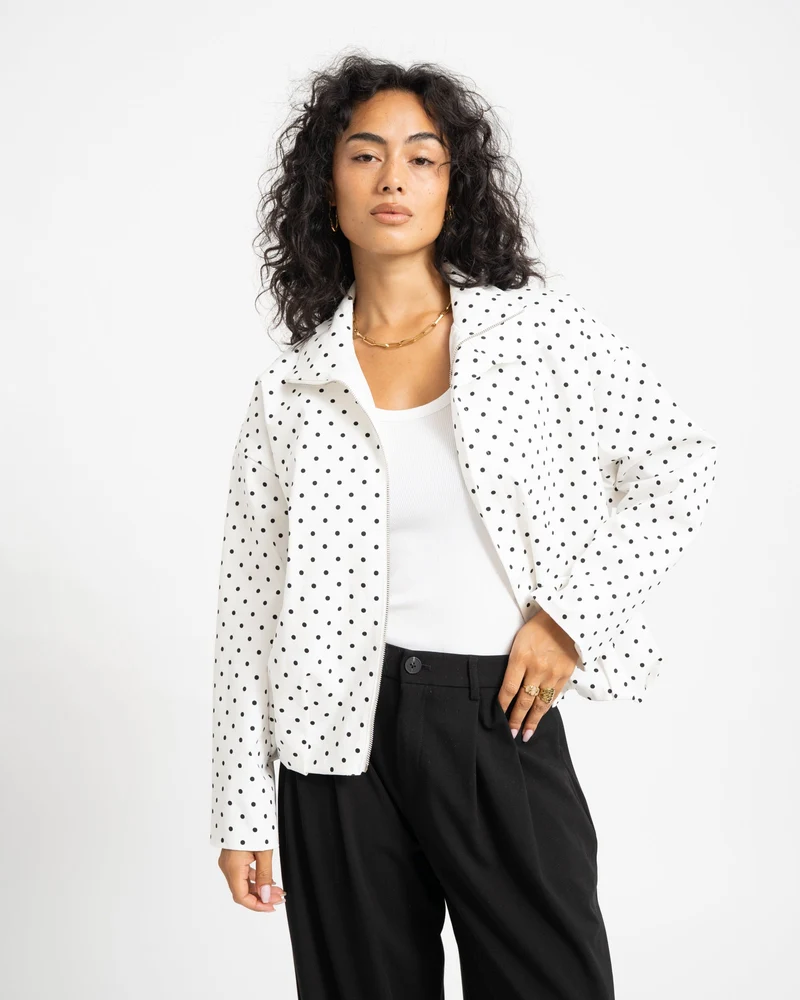 TILTIL Jacket Zoe Polkadot White
