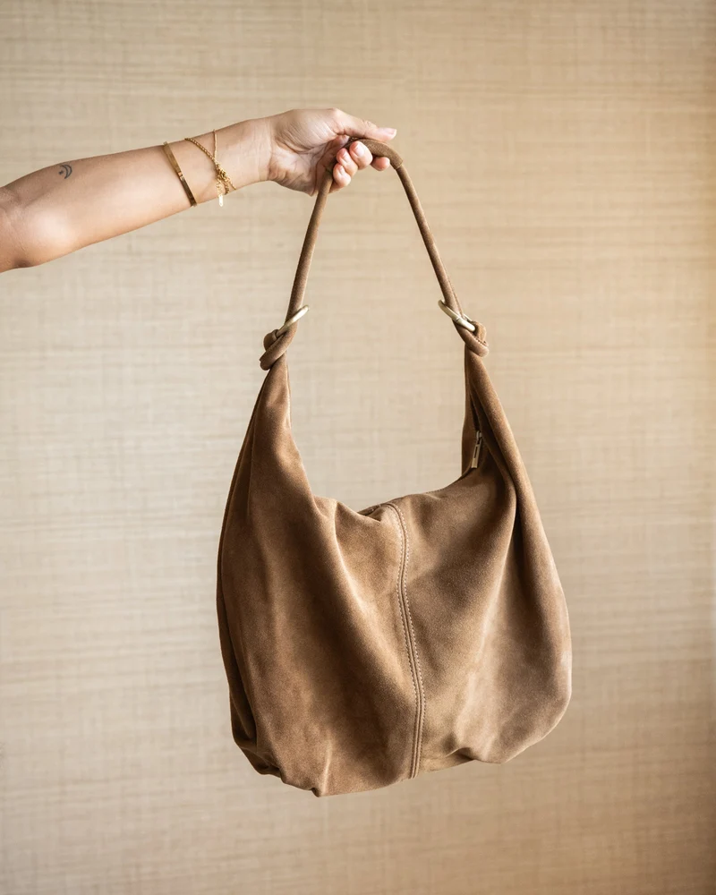 TILTIL Bag Suez Suede Taupe
