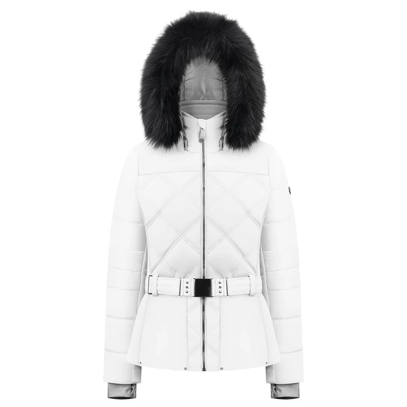 Quilted Faux Fur Ski Jacket