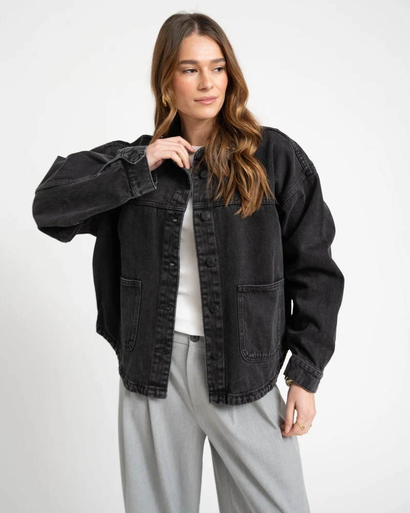 Kettie Denim Jacket Black