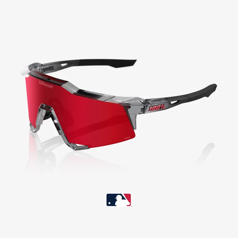 SPEEDCRAFT MLB Authentic Polished Translucent Grey HiPER Fire Red Mirror Lens
