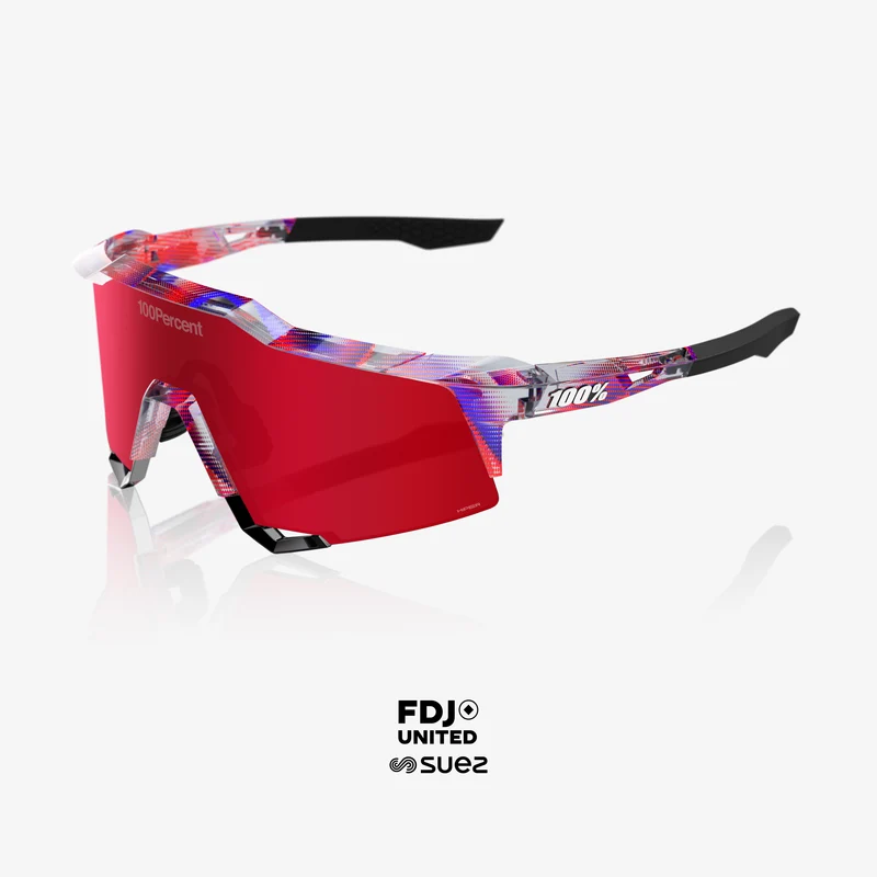 SPEEDCRAFT LE FDJ Gloss Translucent Red/Blue HiPER Fire Red Mirror Lens