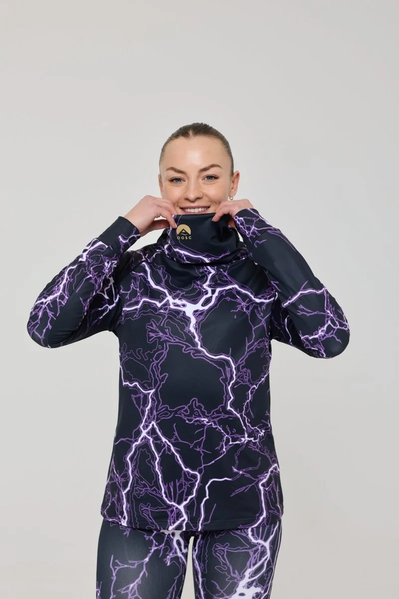 Thunderstruck Women's High Neck Baselayer Top