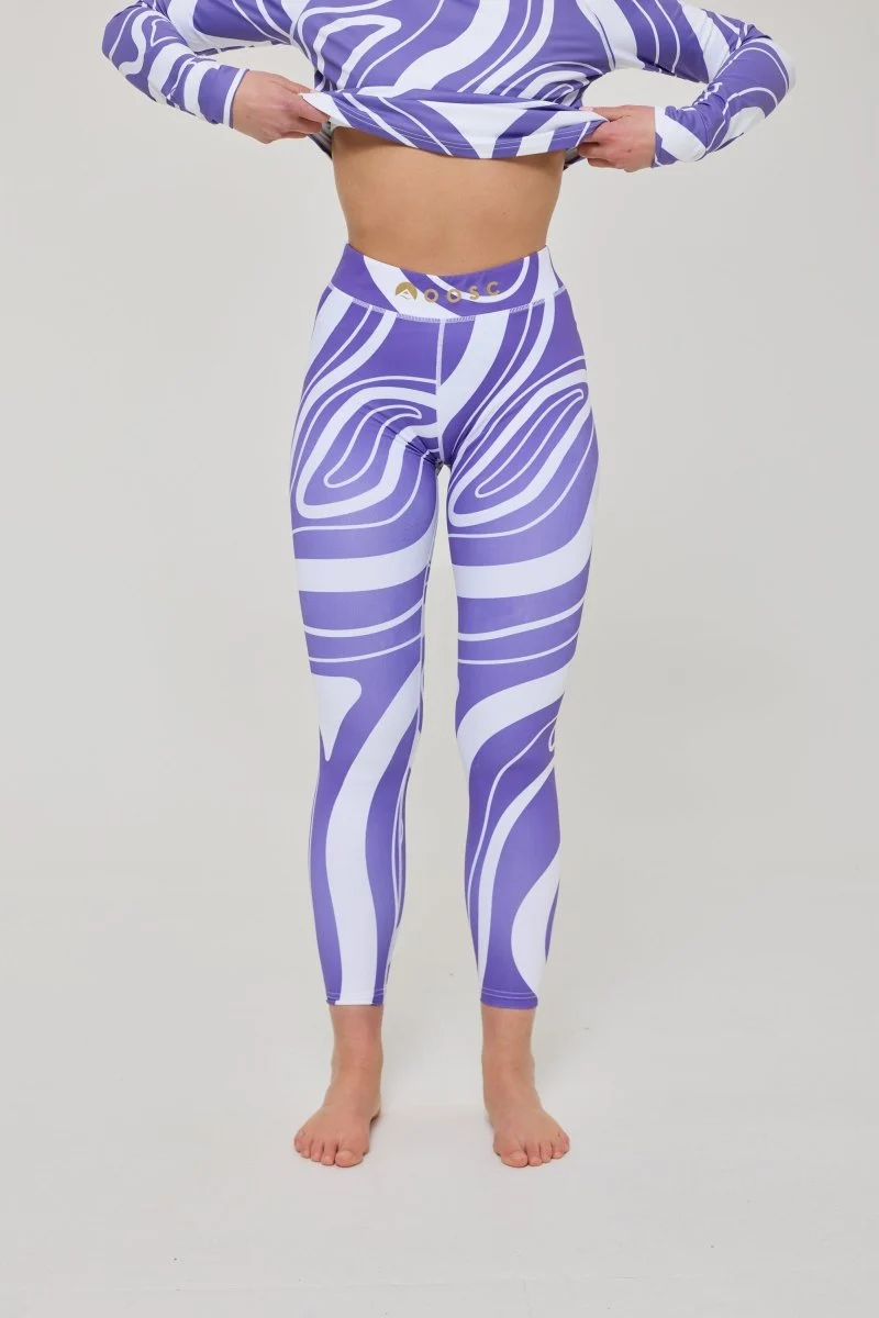 Baselayer Leggings - Purple Swirl Women's