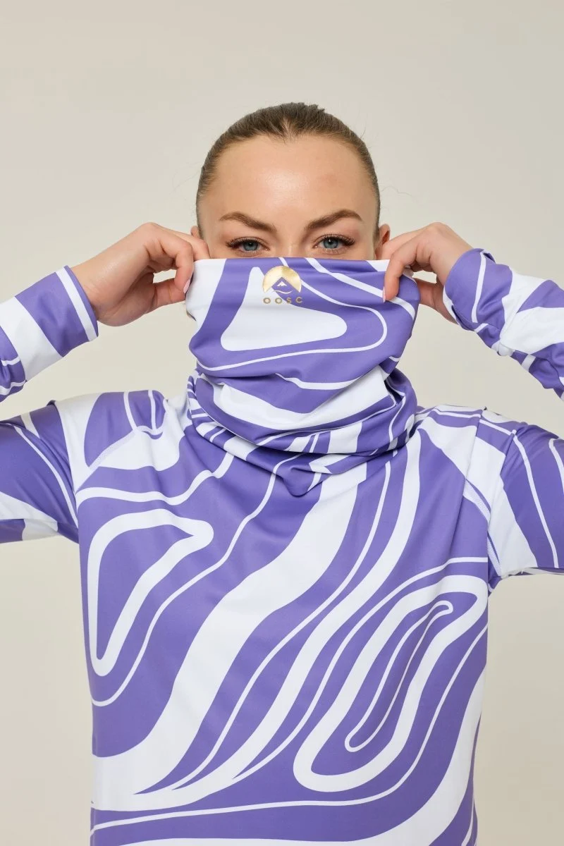 Purple Swirl Neck Warmer