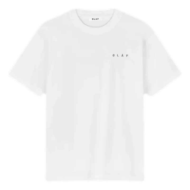 Olaf Dotted Face T-Shirt Wit - Match Laren
