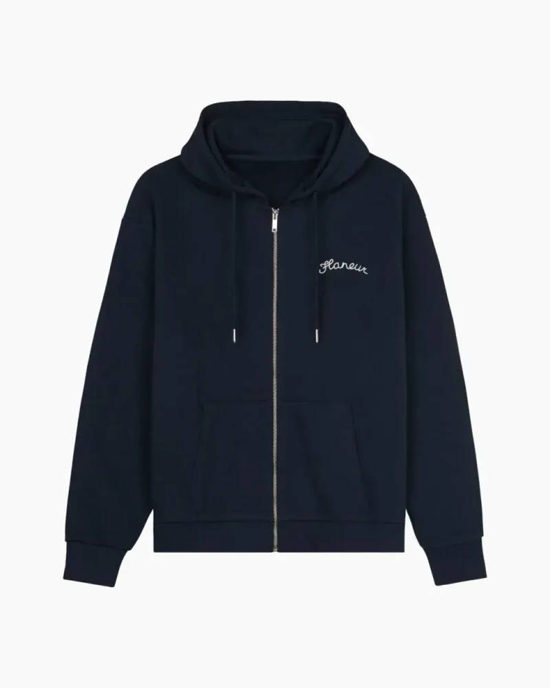 Flaneur Signature Zip-Up Vest Donkerblauw - Match Laren