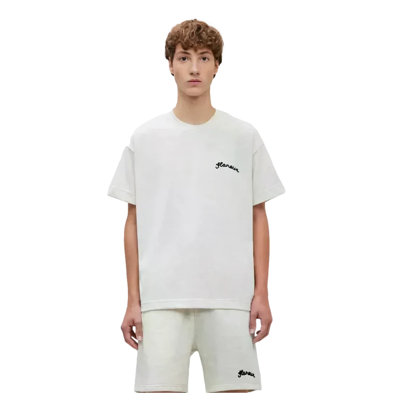Flaneur Signature T-Shirt Lichtgrijs - Match Laren