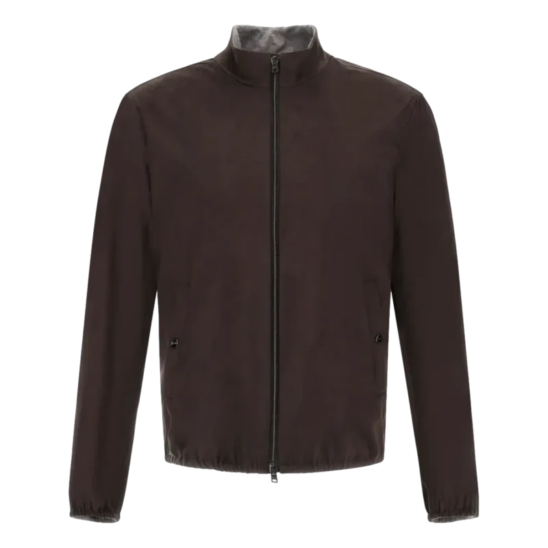 Herno Suede Jack Donkerbruin - Match Laren