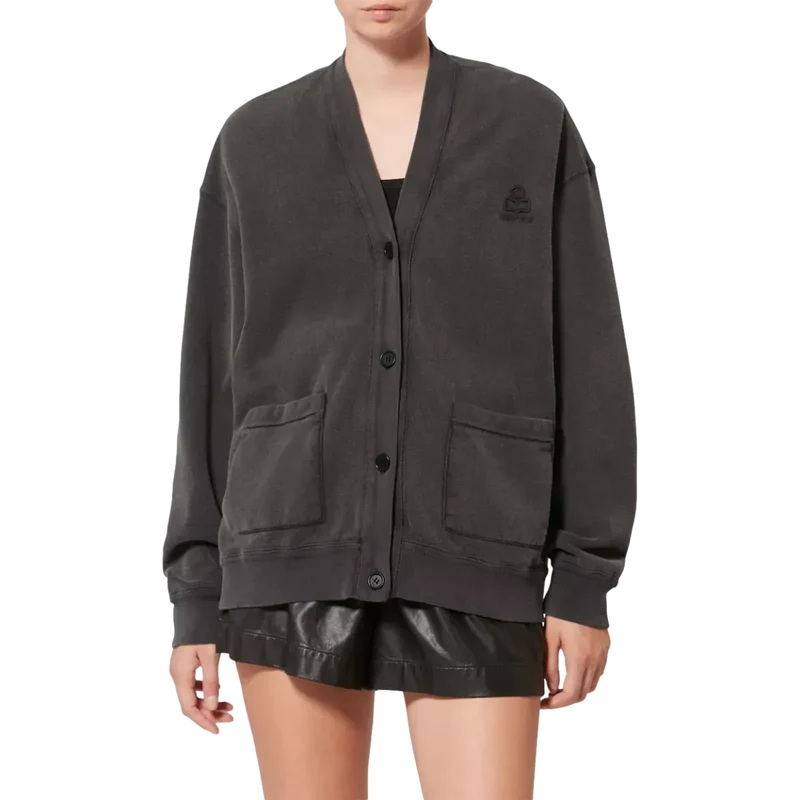 Isabel Marant Stephy Vest Donkergrijs - Sisera Laren