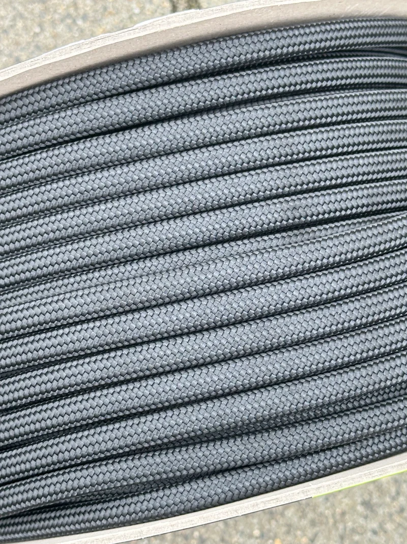 PES Cord 8mm Statisch Touw Zwart