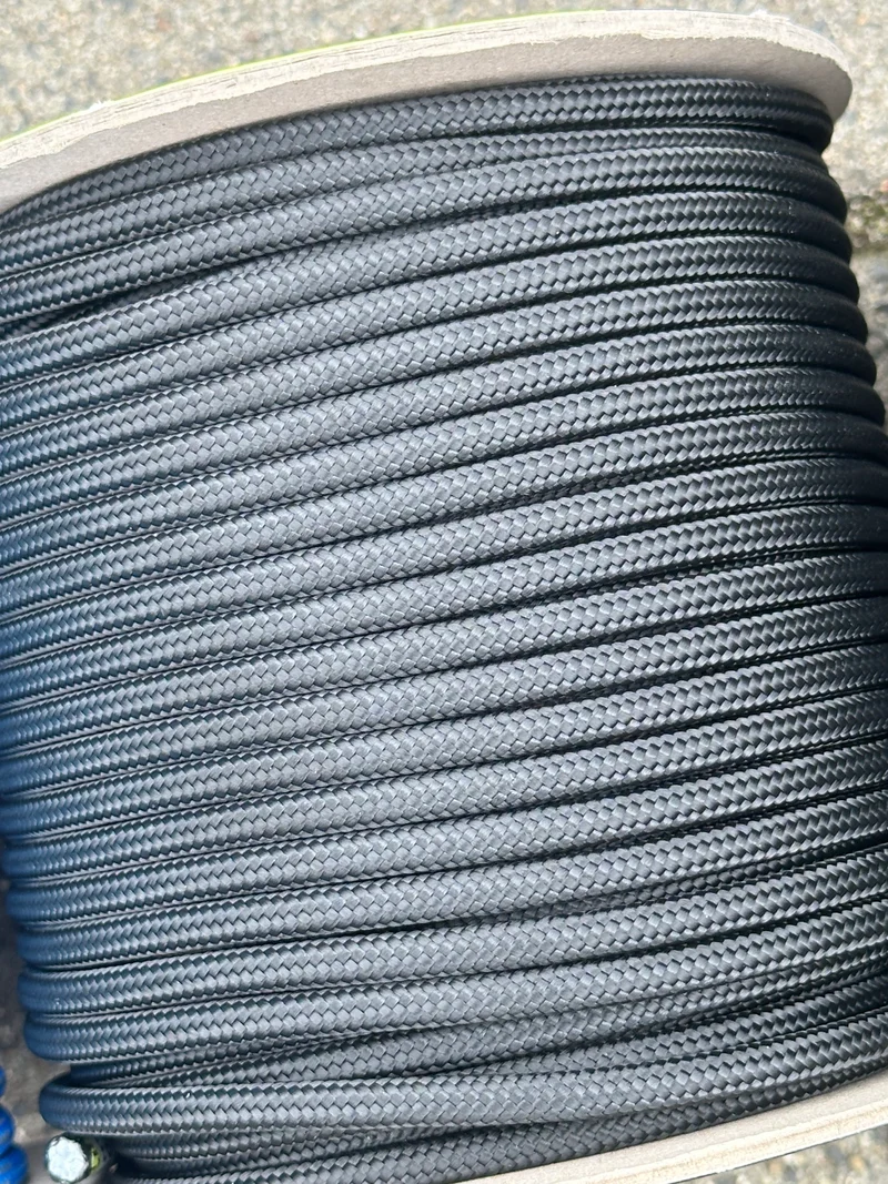 PES Cord 5mm Statisch Touw Zwart