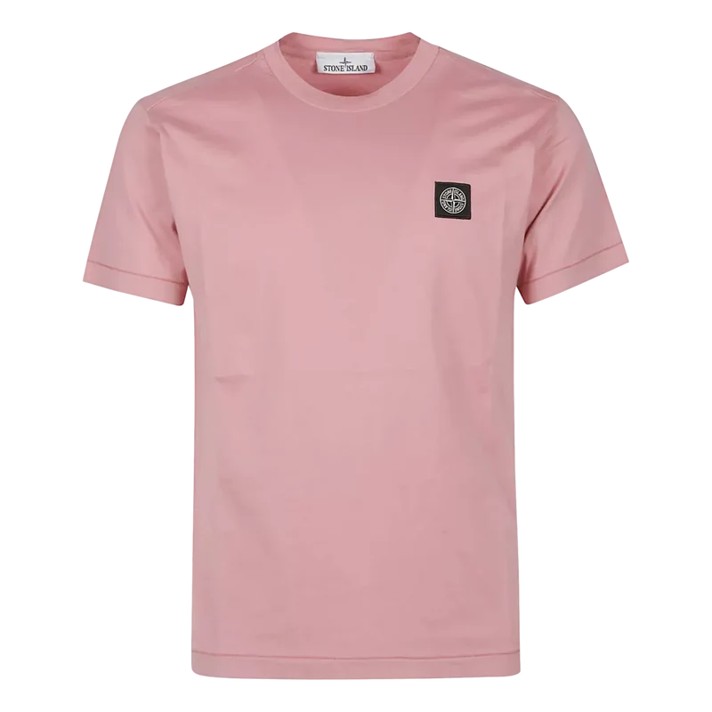 Stone Island Oud Roze T-Shirt - Match Laren