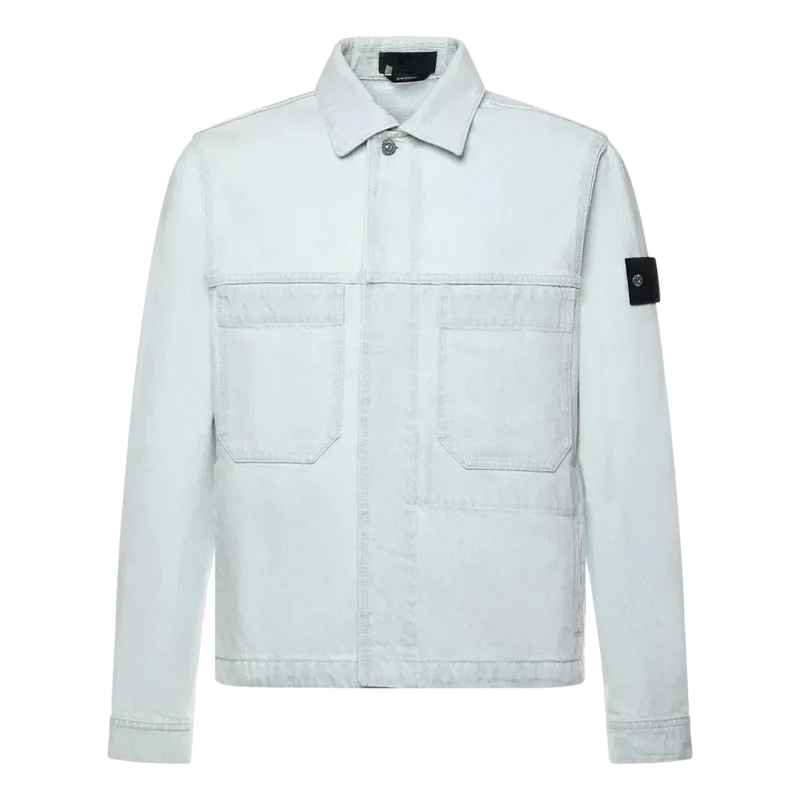Stone Island Light Denim Biker Jack - Match Laren