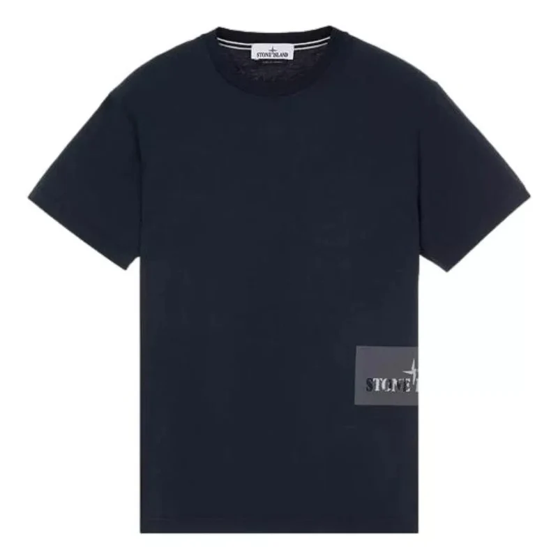 STONE ISLAND T-Shirt Institutional One Print Marine - Match Laren