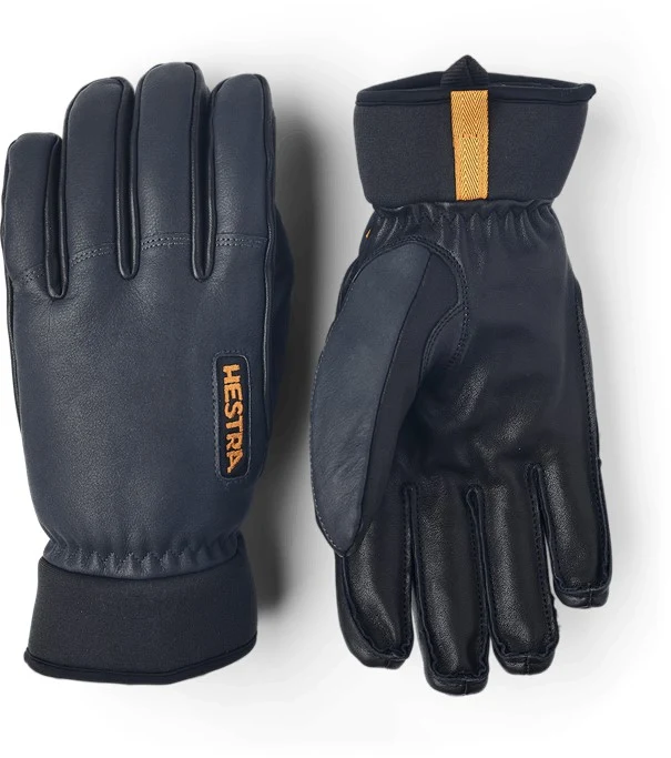 Army leather wool terry 5 finger