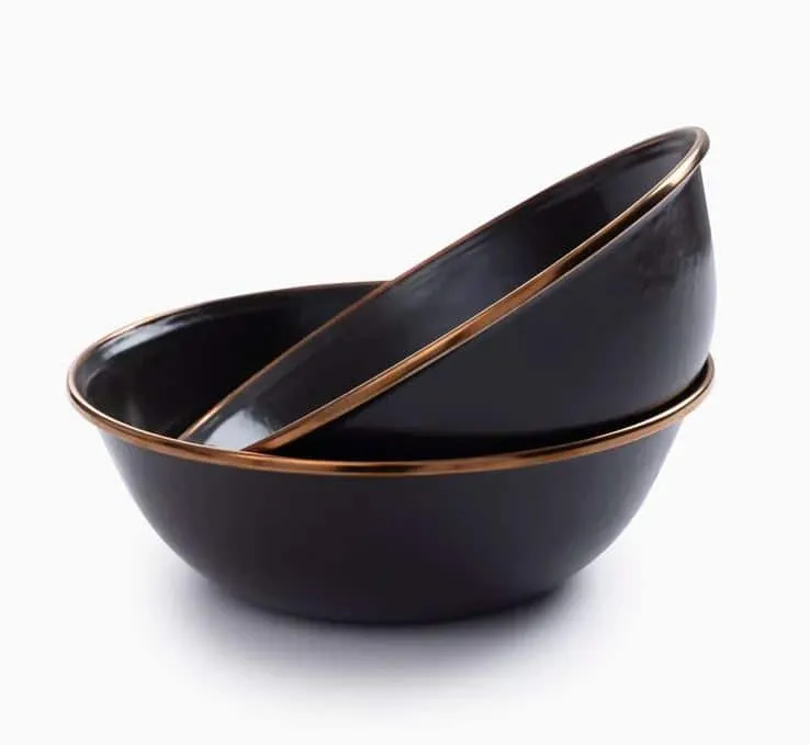 bowl enamel set 2pcs