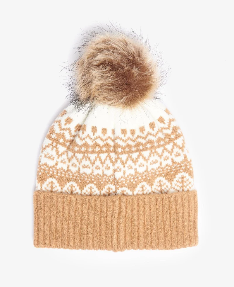 alpine fairisle pom beanie