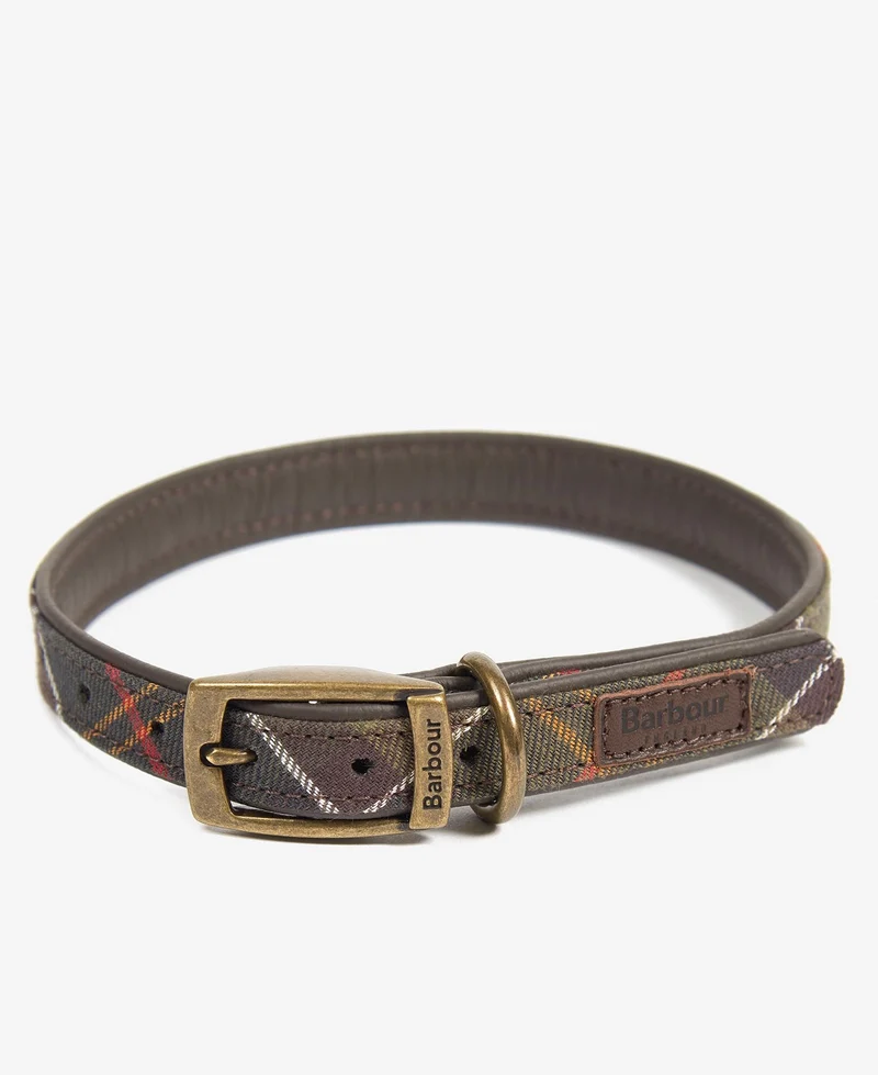 Classic Tartan Leather Collar